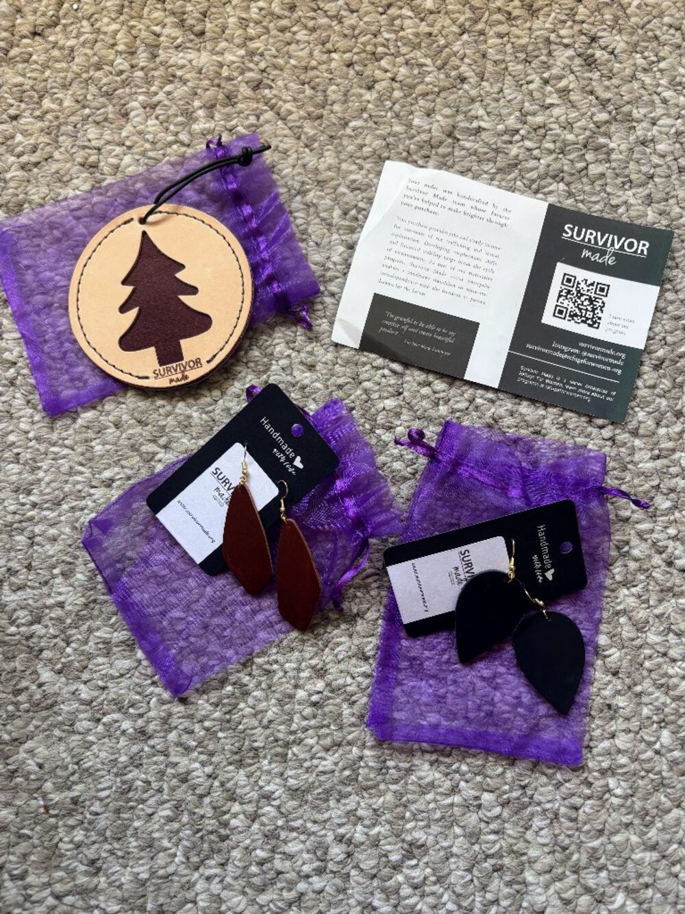 Survivor Made Earrings & Ornament Gift Set